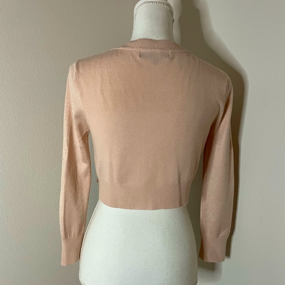 MAK Cropped Sweater Pink Medium - Picture 4 of 5